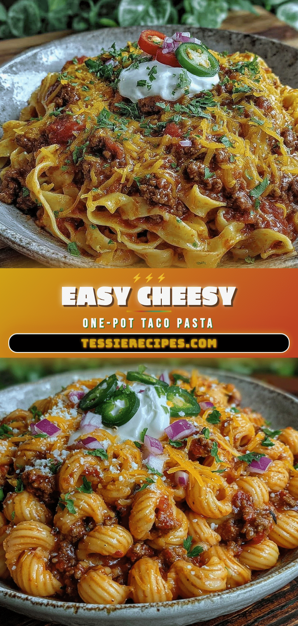easy cheesy one-pot taco pasta recipe