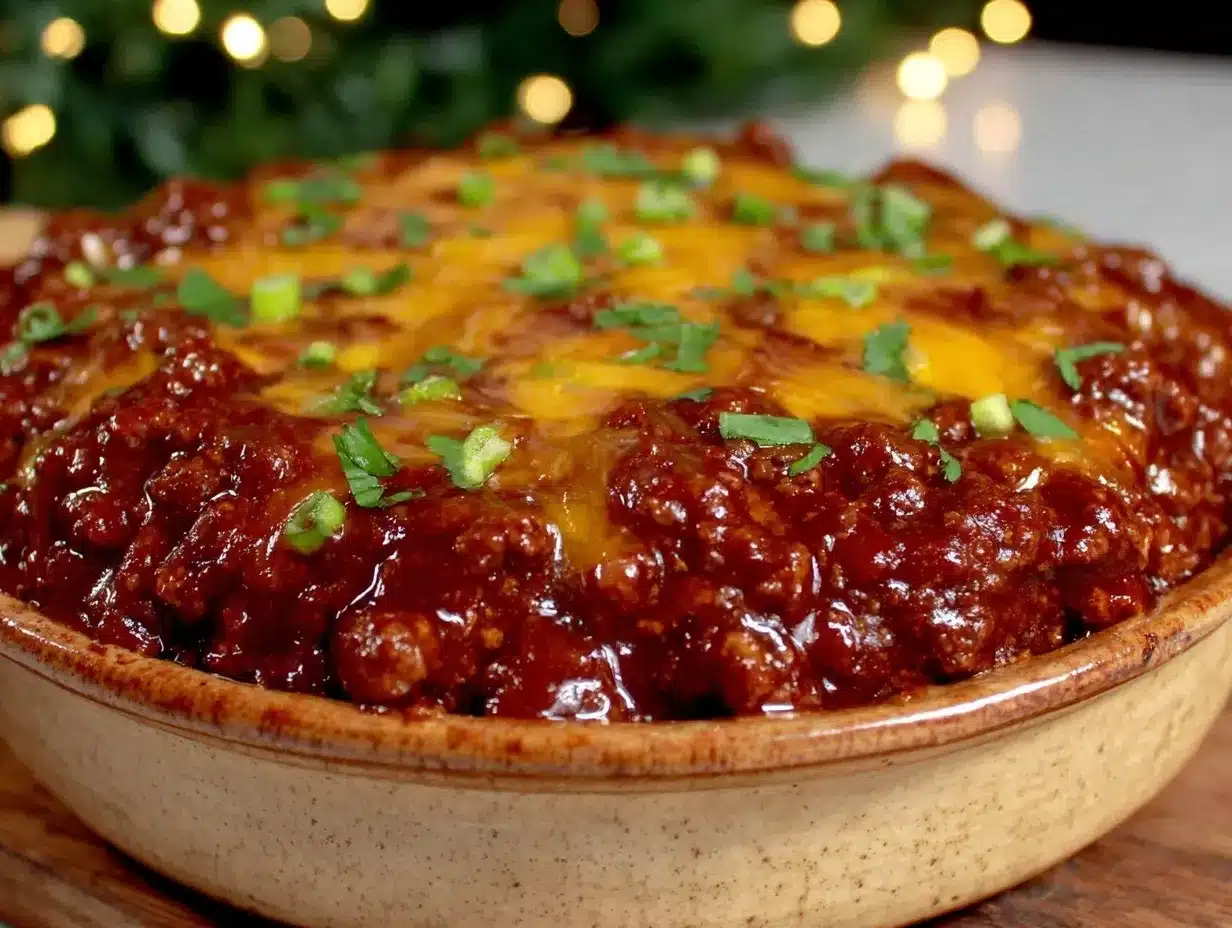 easy cheesy sloppy joe casserole preparation steps