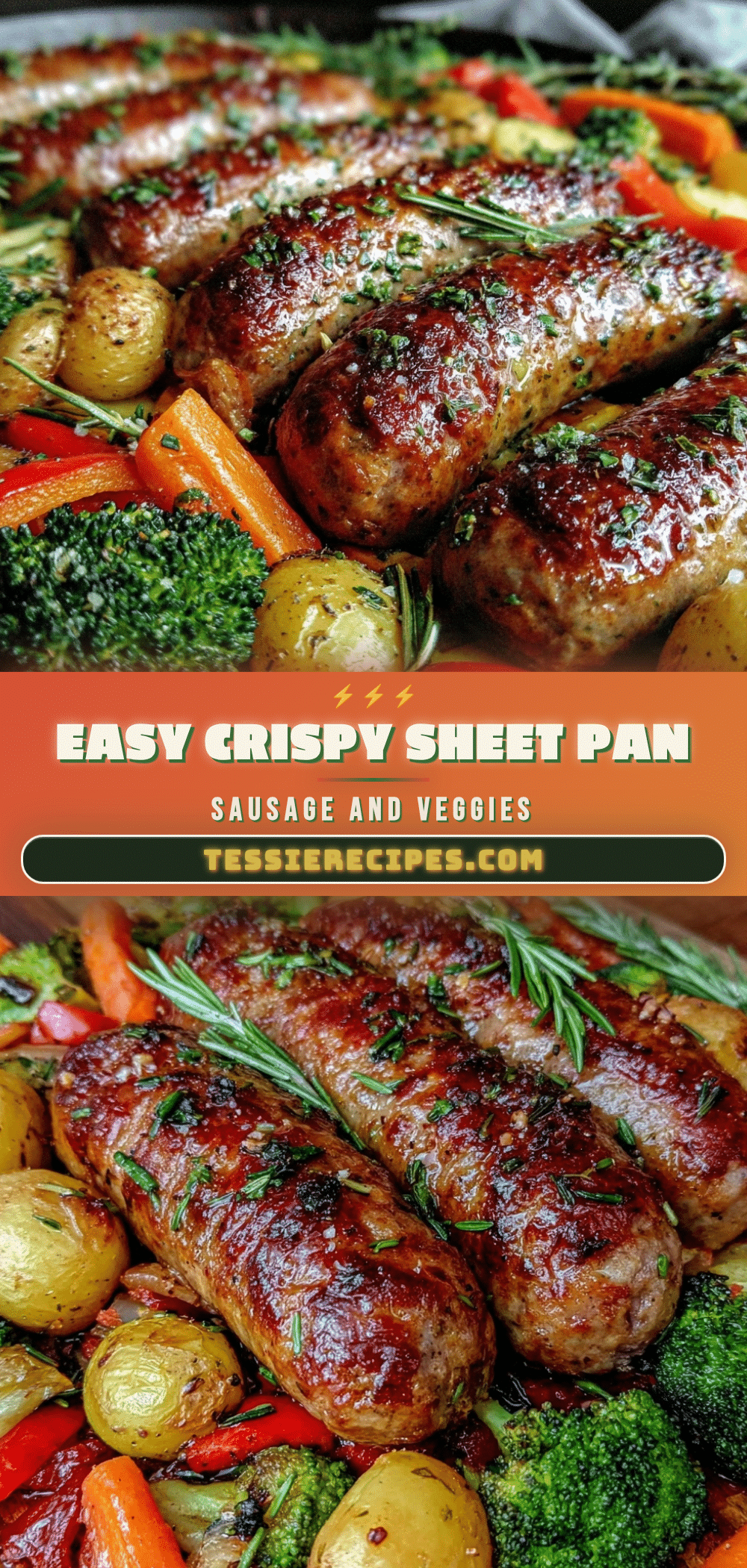 easy crispy sheet pan sausage and vegetables recipe recipe