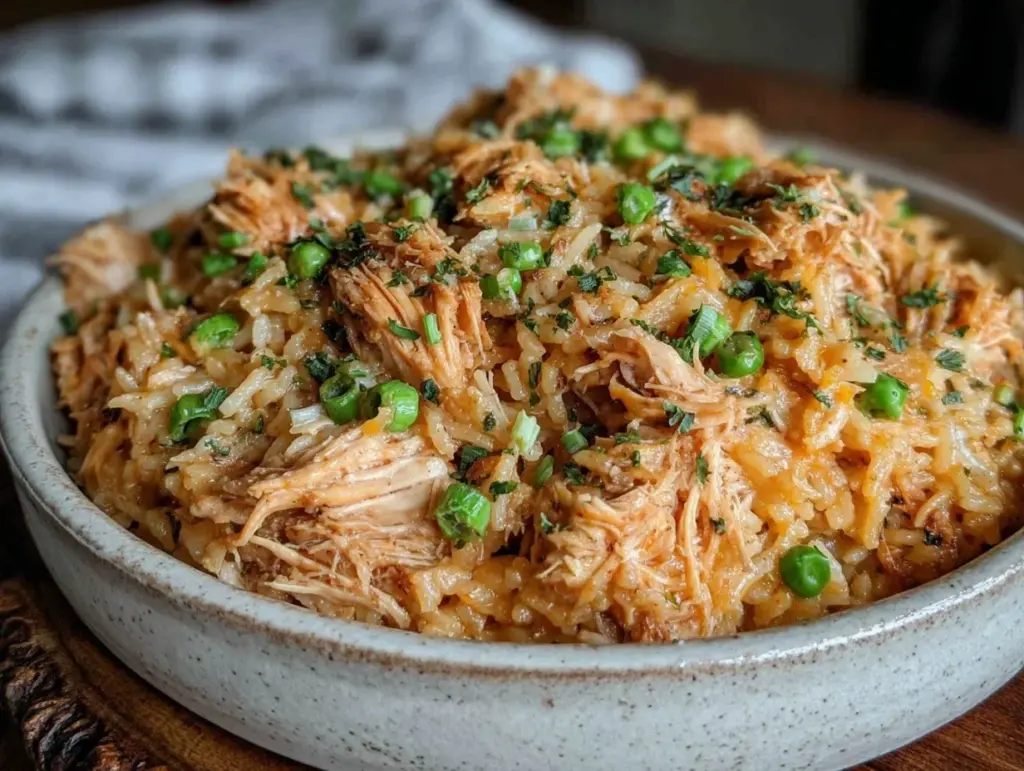 easy crockpot chicken and rice - featured image