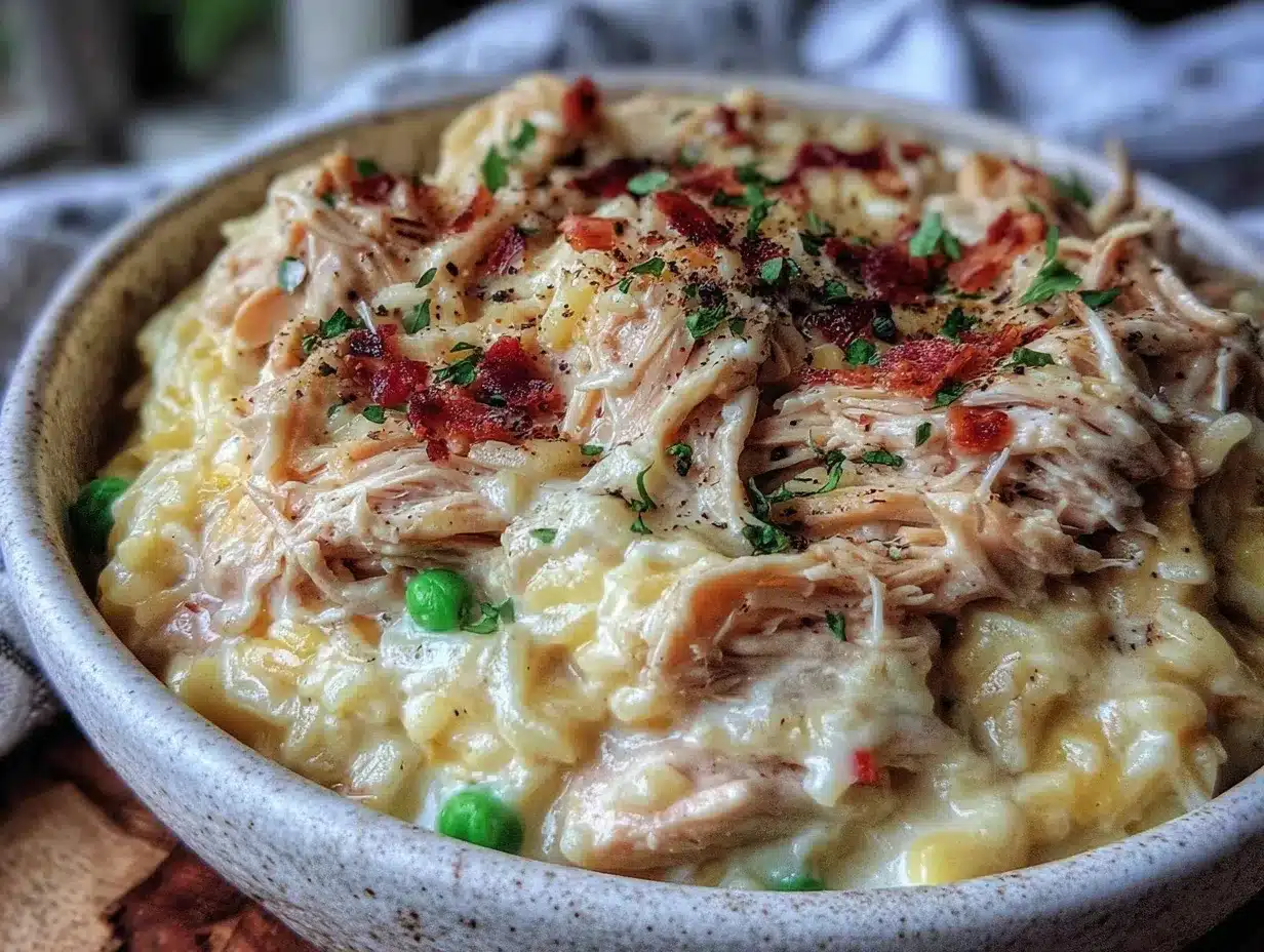 easy crockpot chicken and rice preparation steps