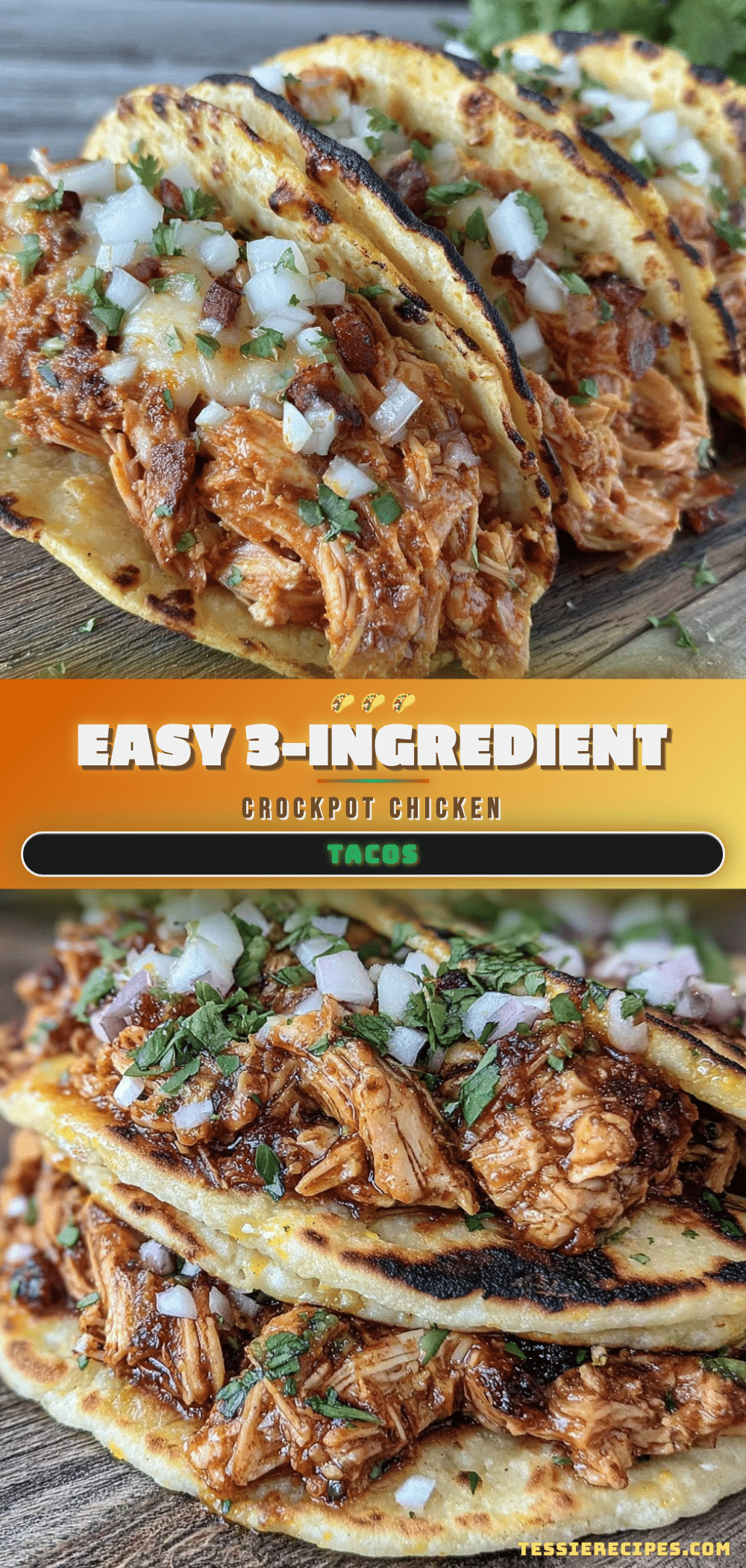 easy crockpot chicken tacos recipe