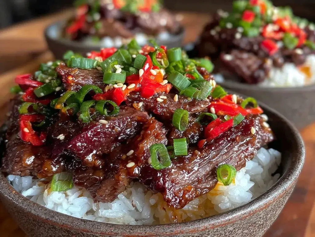 easy flavor-packed korean beef bowls - featured image