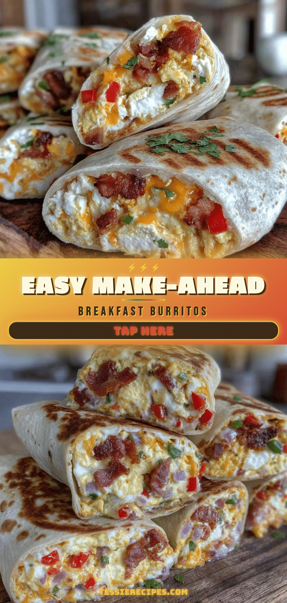 easy make-ahead breakfast burritos recipe