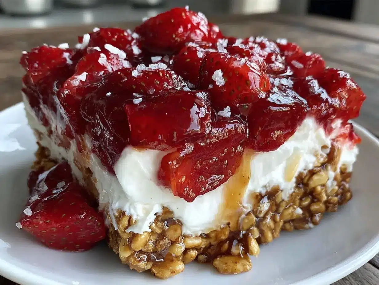 easy no-bake strawberry pretzel salad preparation steps
