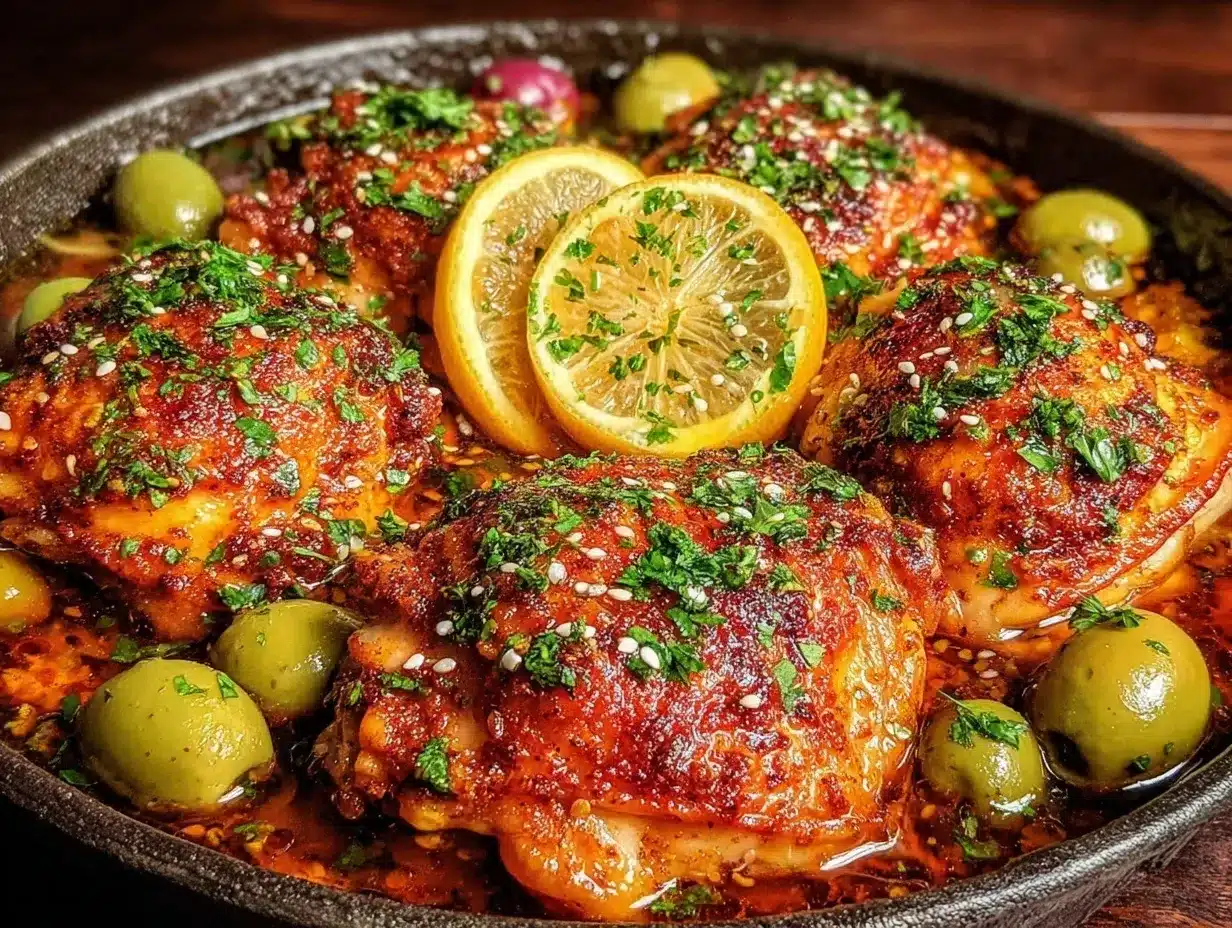 easy one-pan moroccan spiced chicken thighs preparation steps