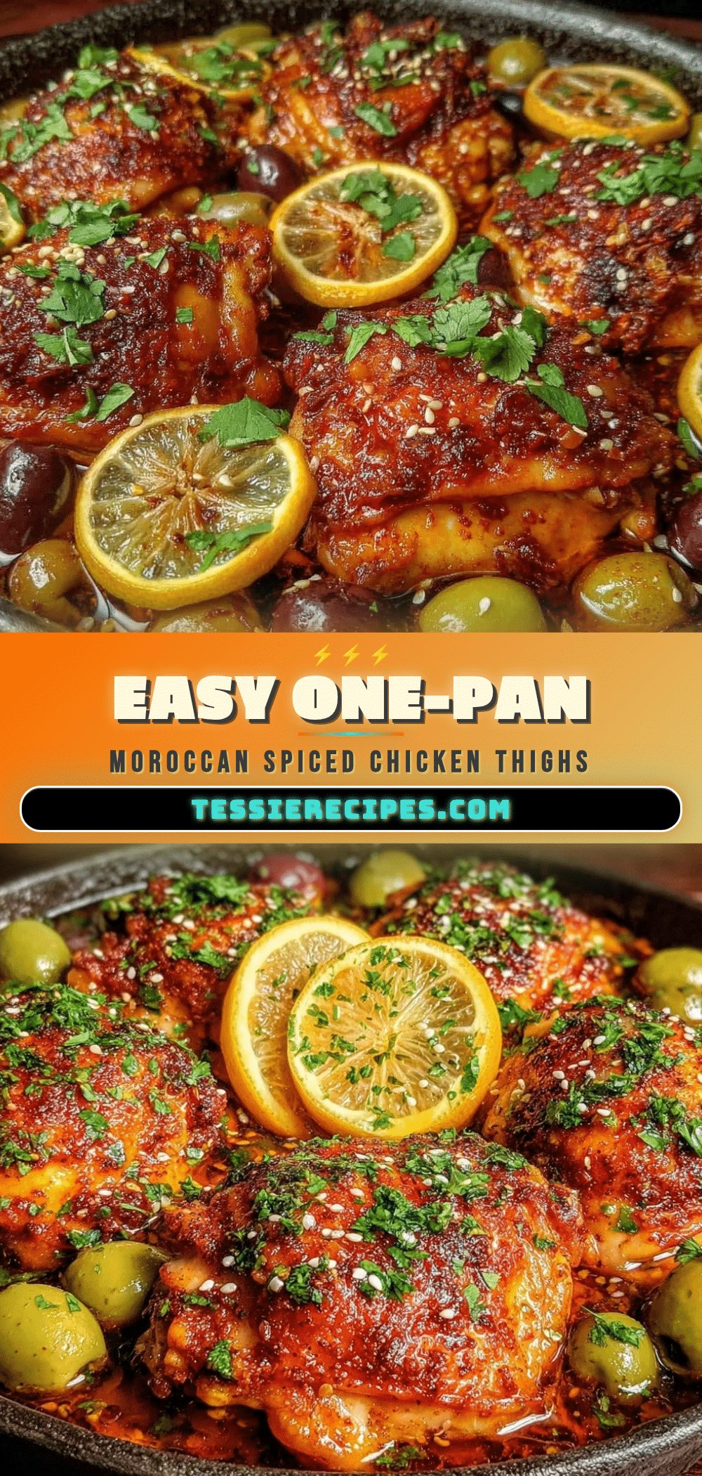 easy one-pan moroccan spiced chicken thighs recipe