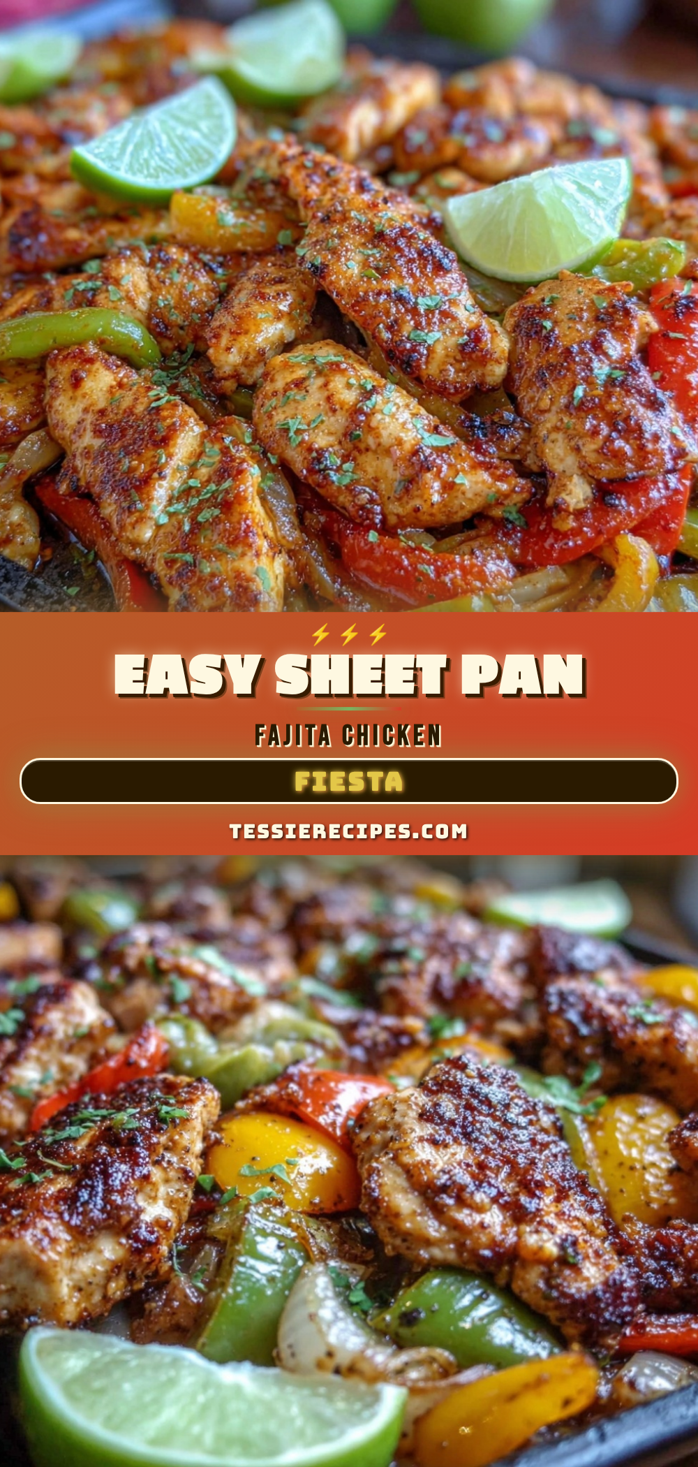 easy sheet pan fajita chicken recipe