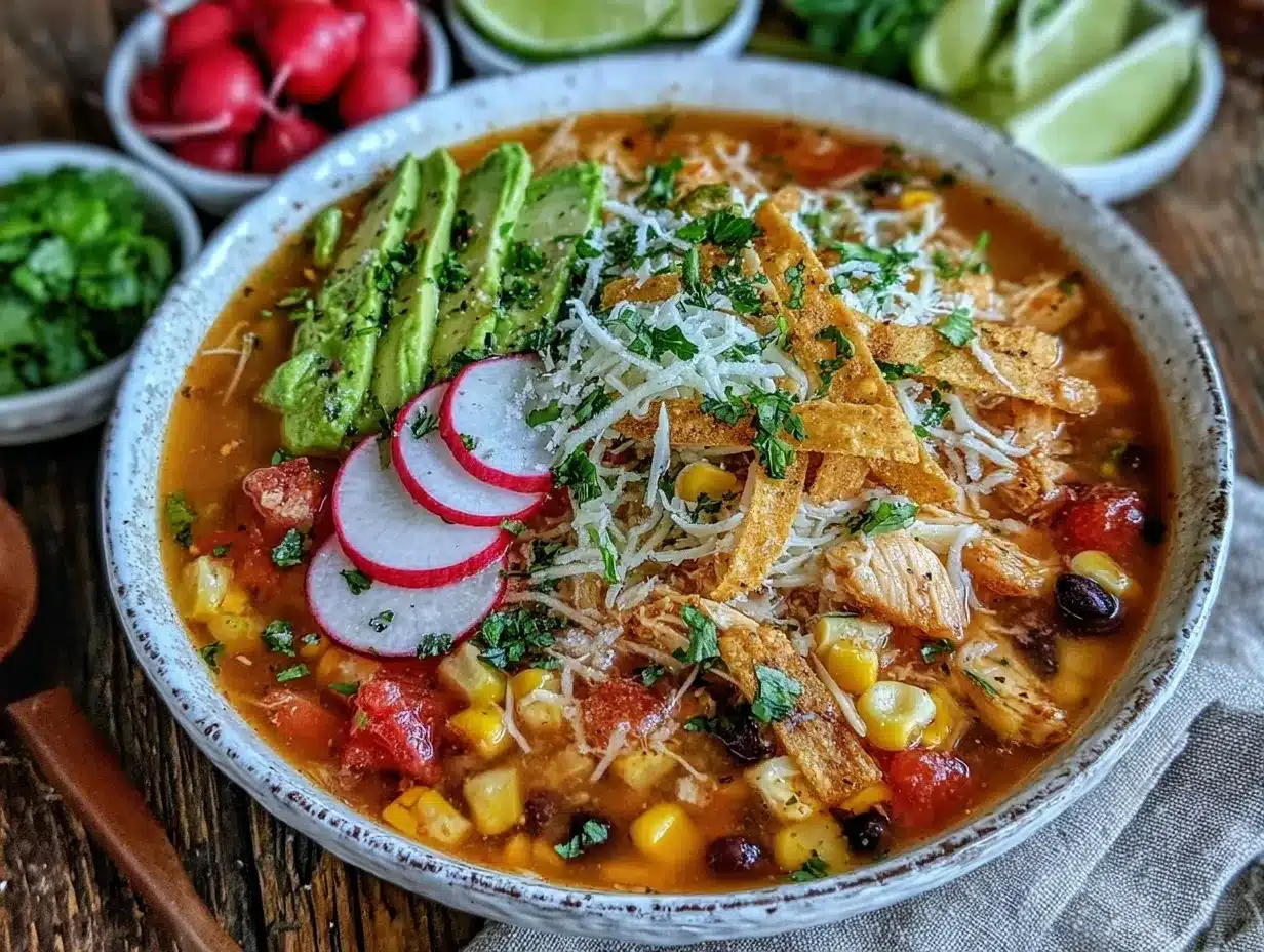 easy slow cooker chicken tortilla soup preparation steps