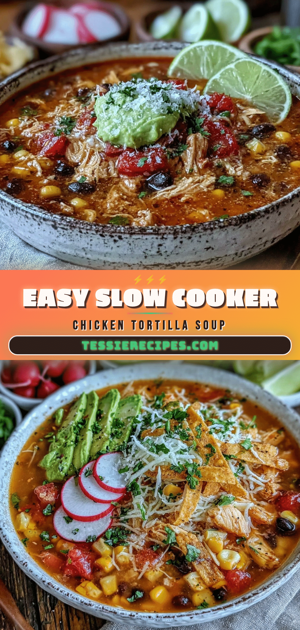 easy slow cooker chicken tortilla soup recipe