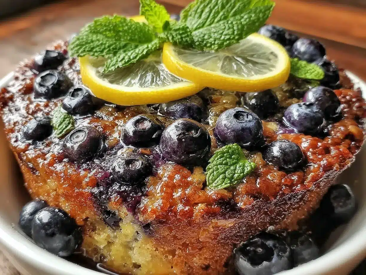 easy zesty lemon blueberry baked oatmeal preparation steps