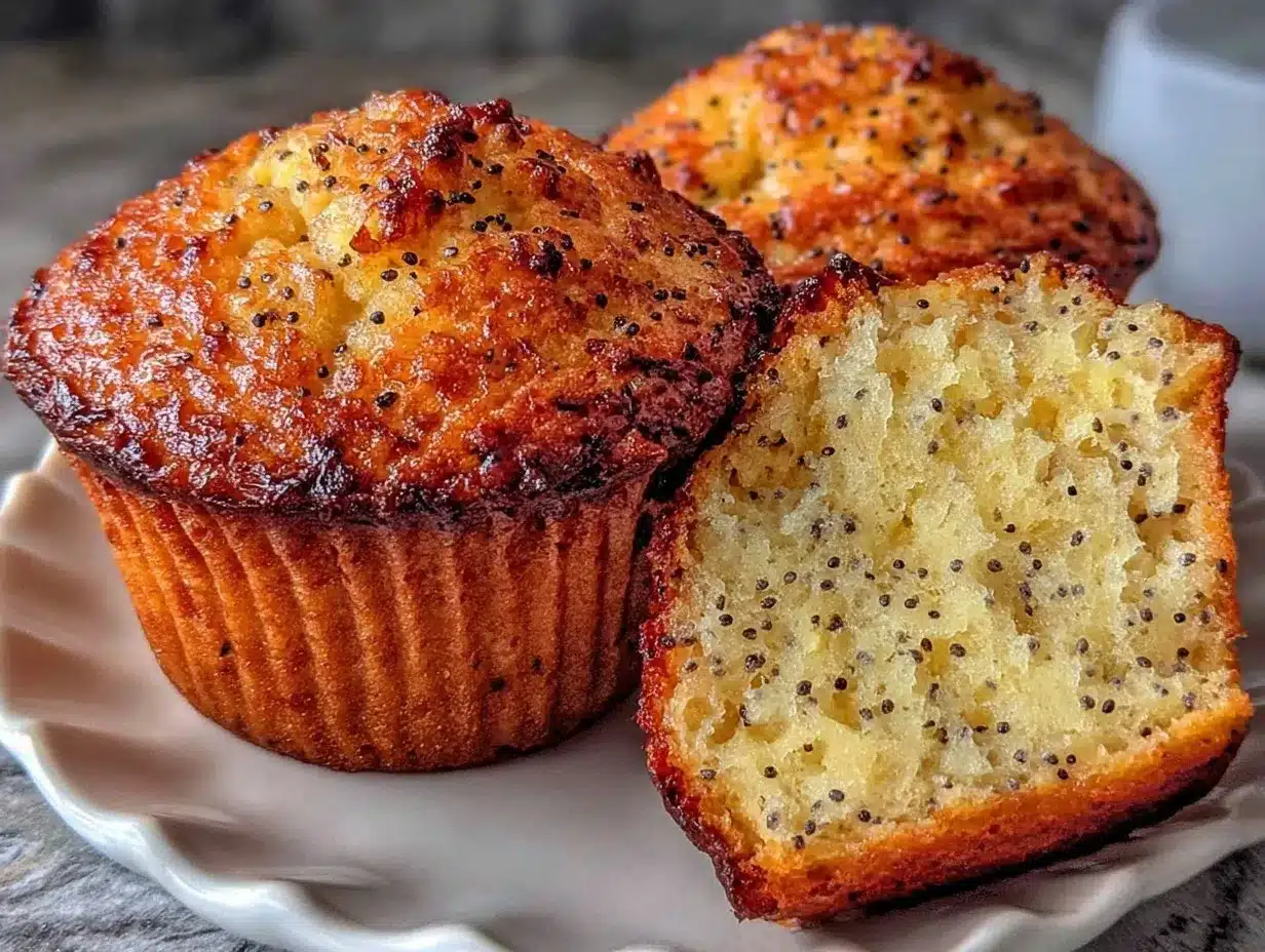 easy zesty lemon poppyseed muffins preparation steps