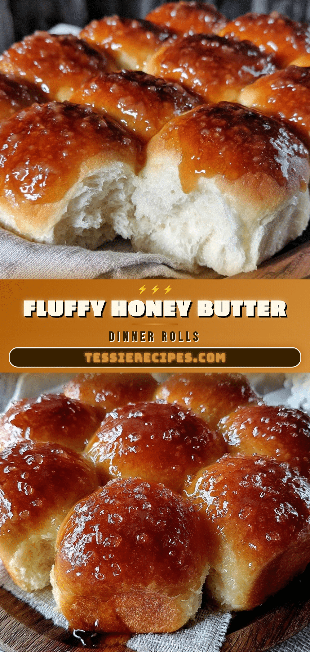 fluffy honey butter dinner rolls recipe