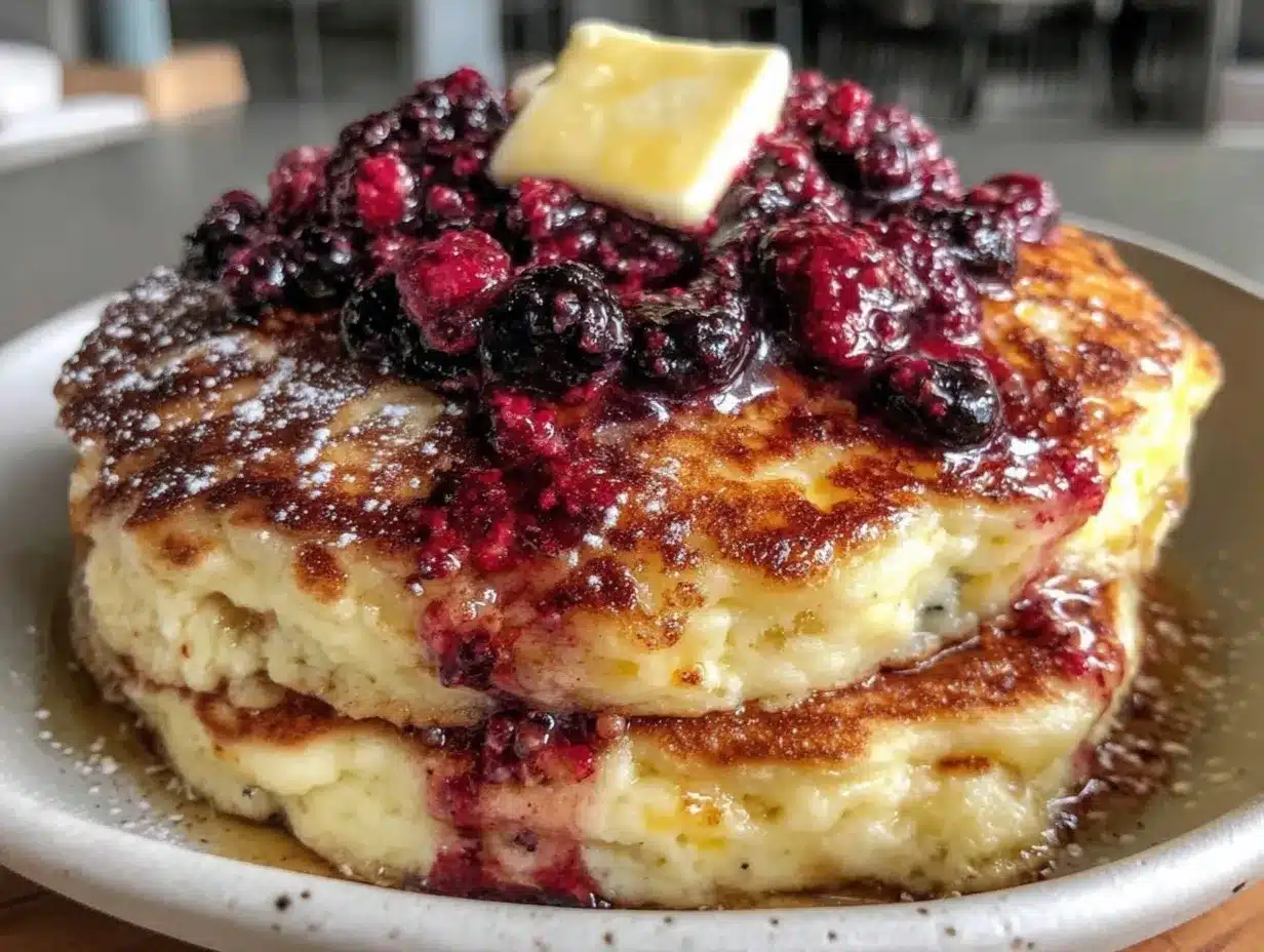 fluffy lemon ricotta pancakes preparation steps