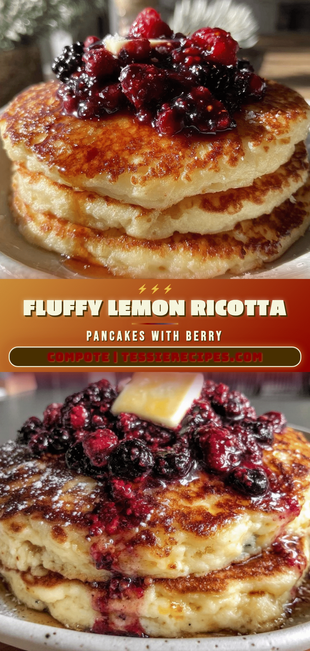 fluffy lemon ricotta pancakes recipe