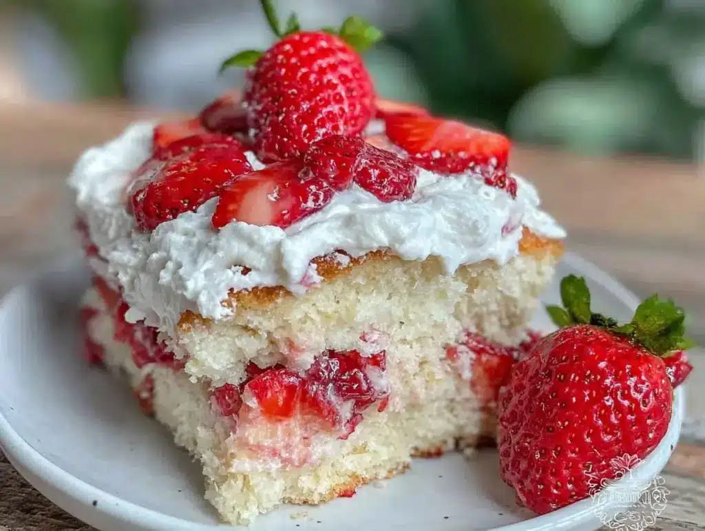 fluffy strawberry shortcake - featured image