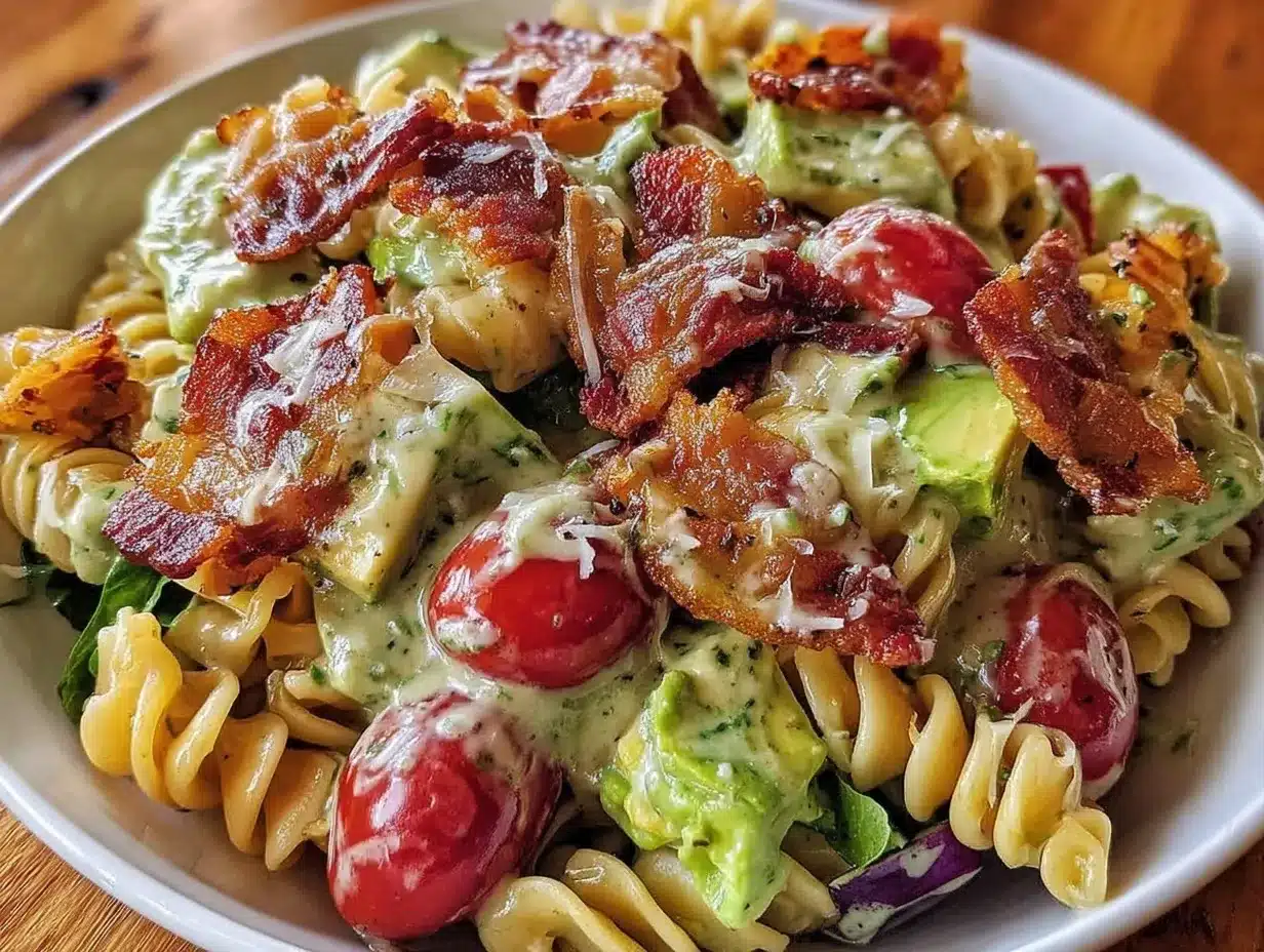 Fresh BLT Pasta Salad preparation steps