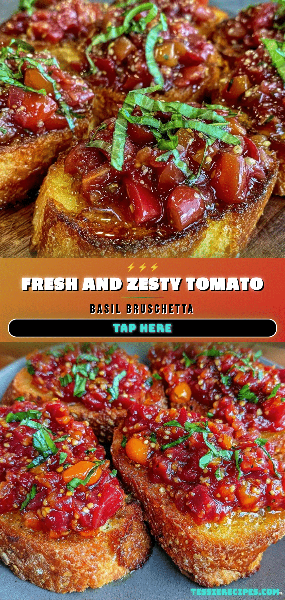 fresh bruschetta with tomato basil topping recipe