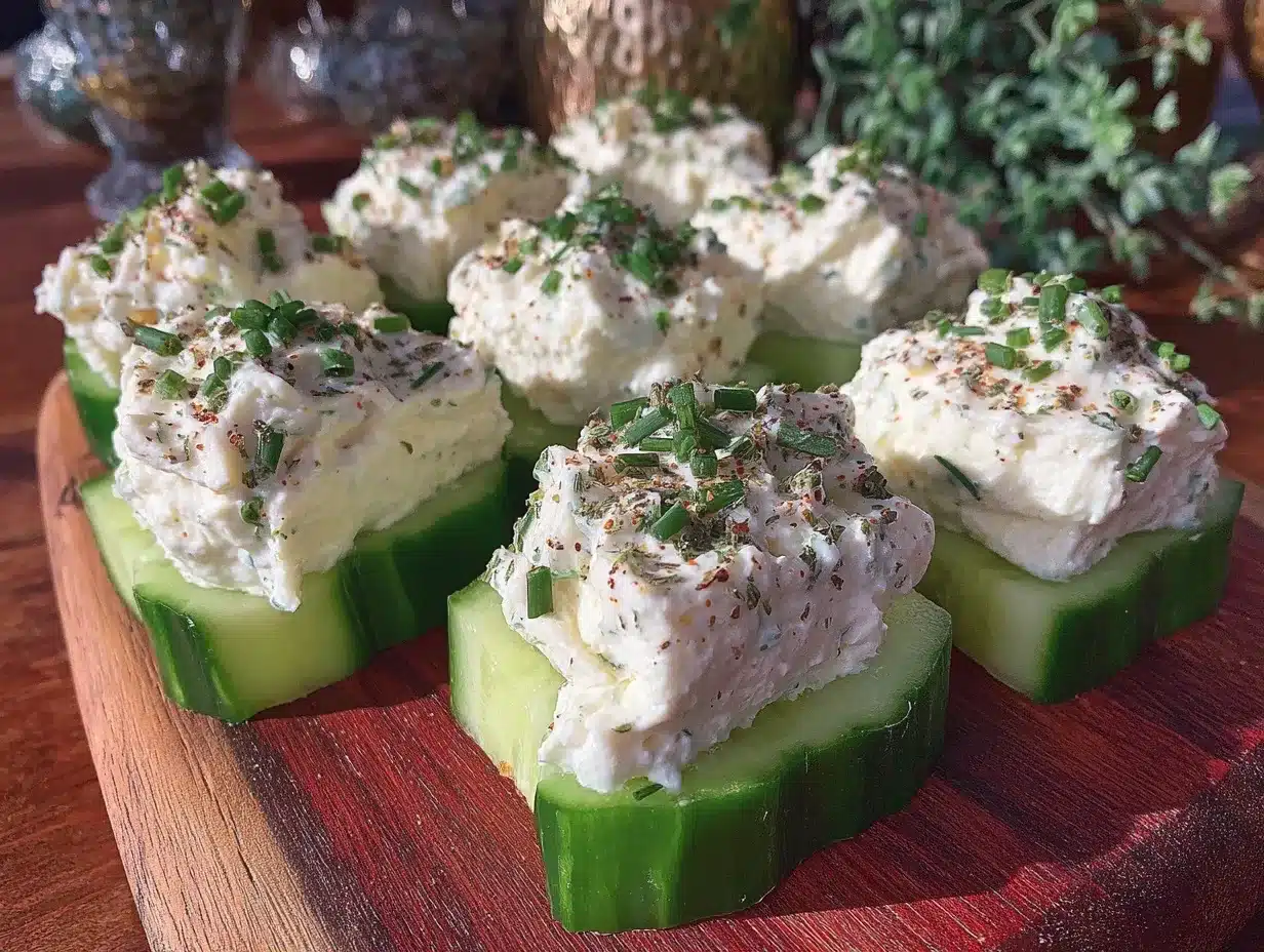 fresh cucumber bites preparation steps