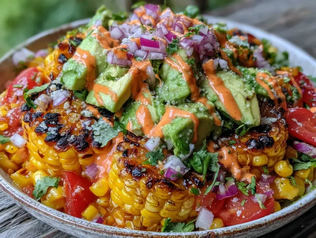 Fresh Grilled Corn and Avocado Salad - featured image