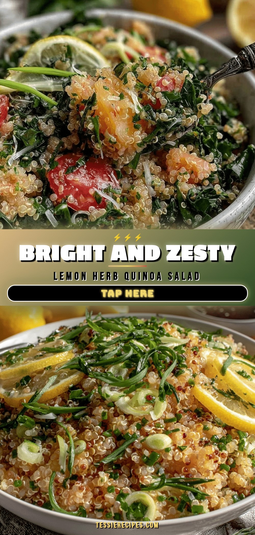 Fresh Lemon Herb Quinoa Salad recipe