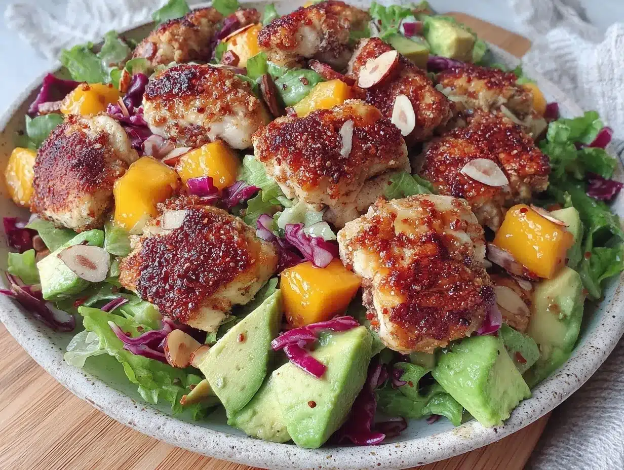fresh mango chicken salad preparation steps