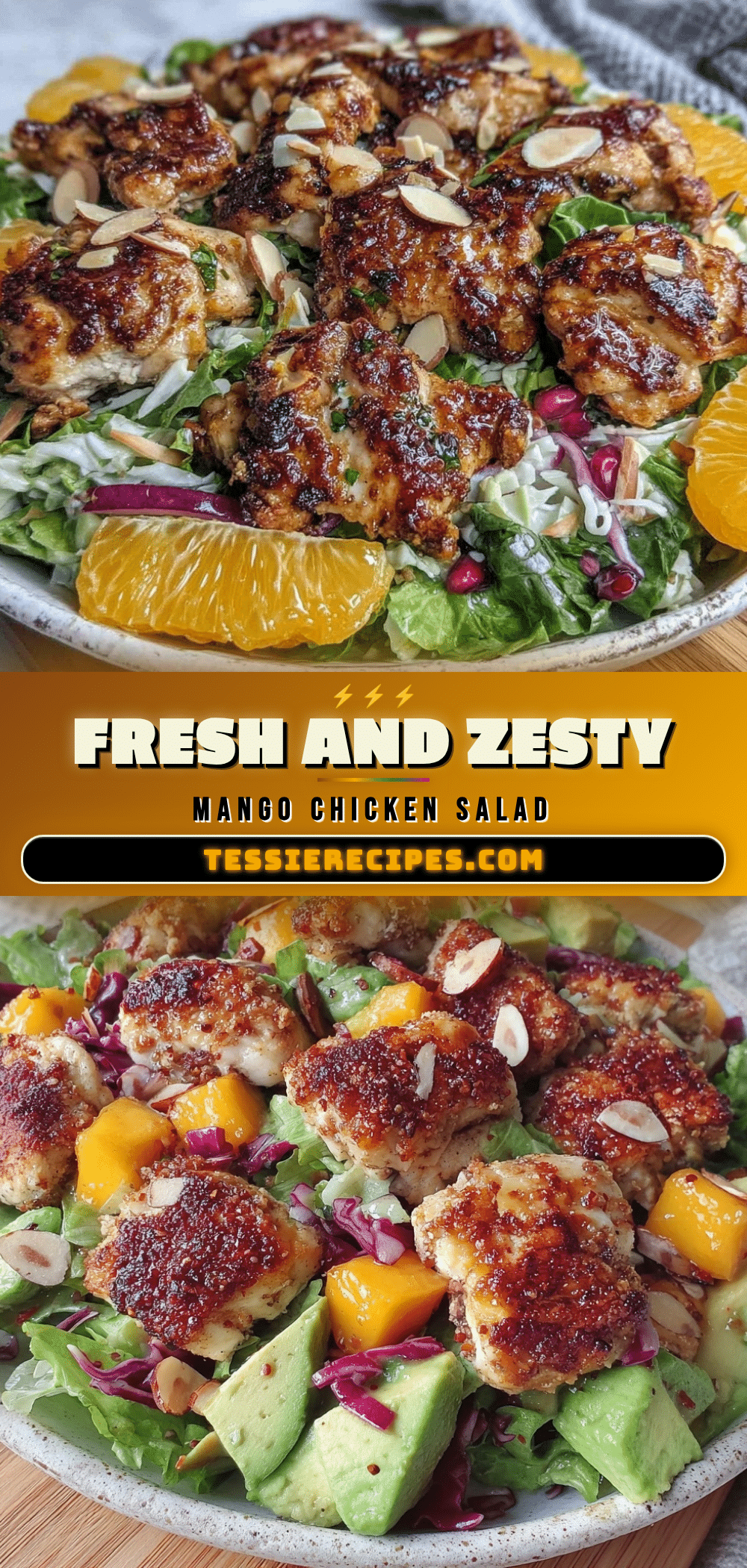 fresh mango chicken salad recipe
