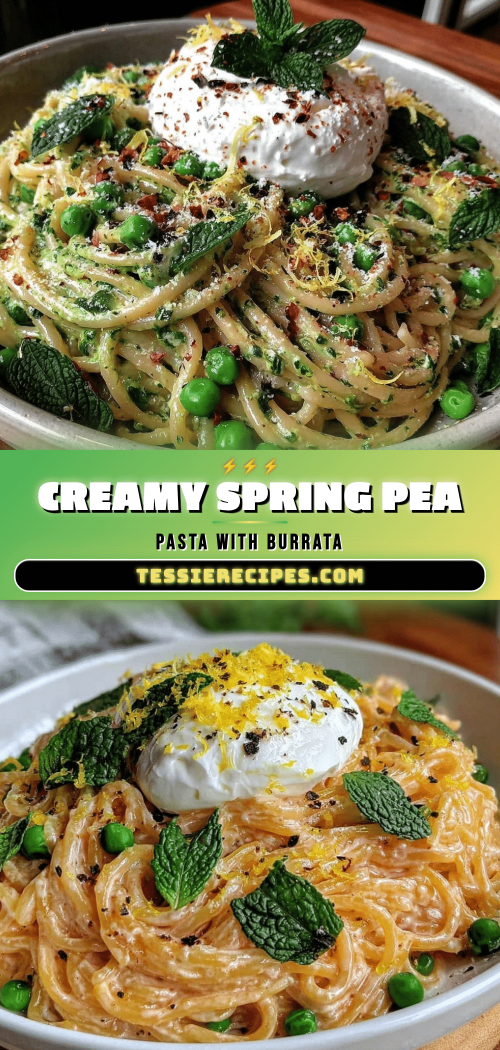 fresh spring pea pasta recipe