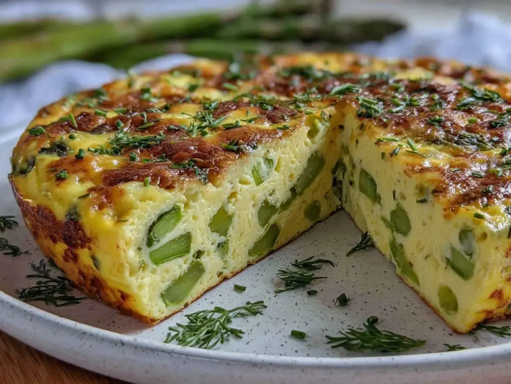 fresh spring vegetable frittata - featured image