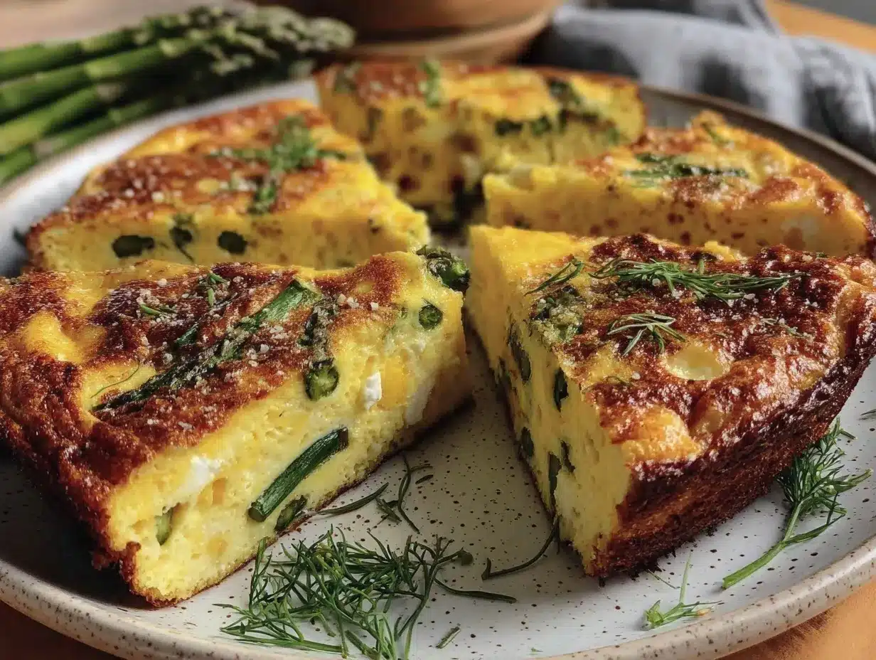fresh spring vegetable frittata preparation steps