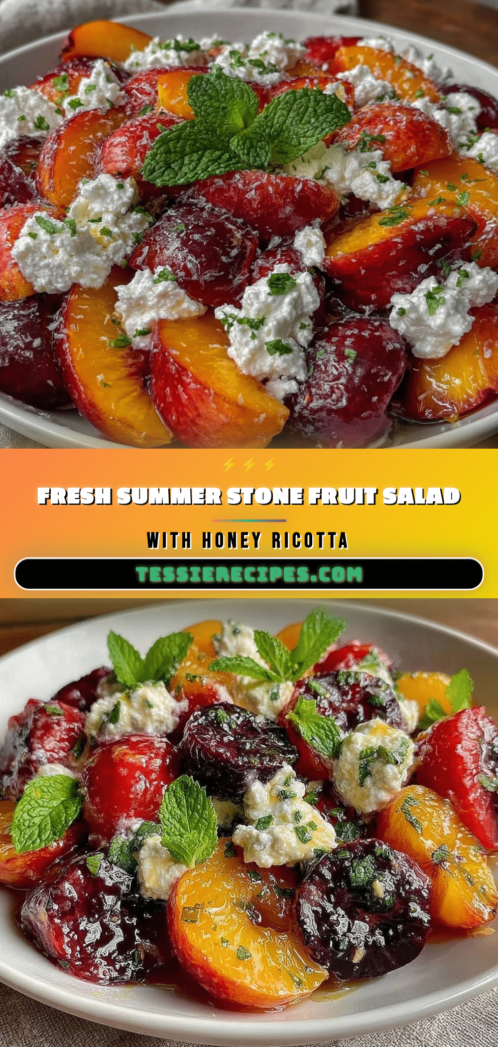 fresh summer stone fruit salad recipe