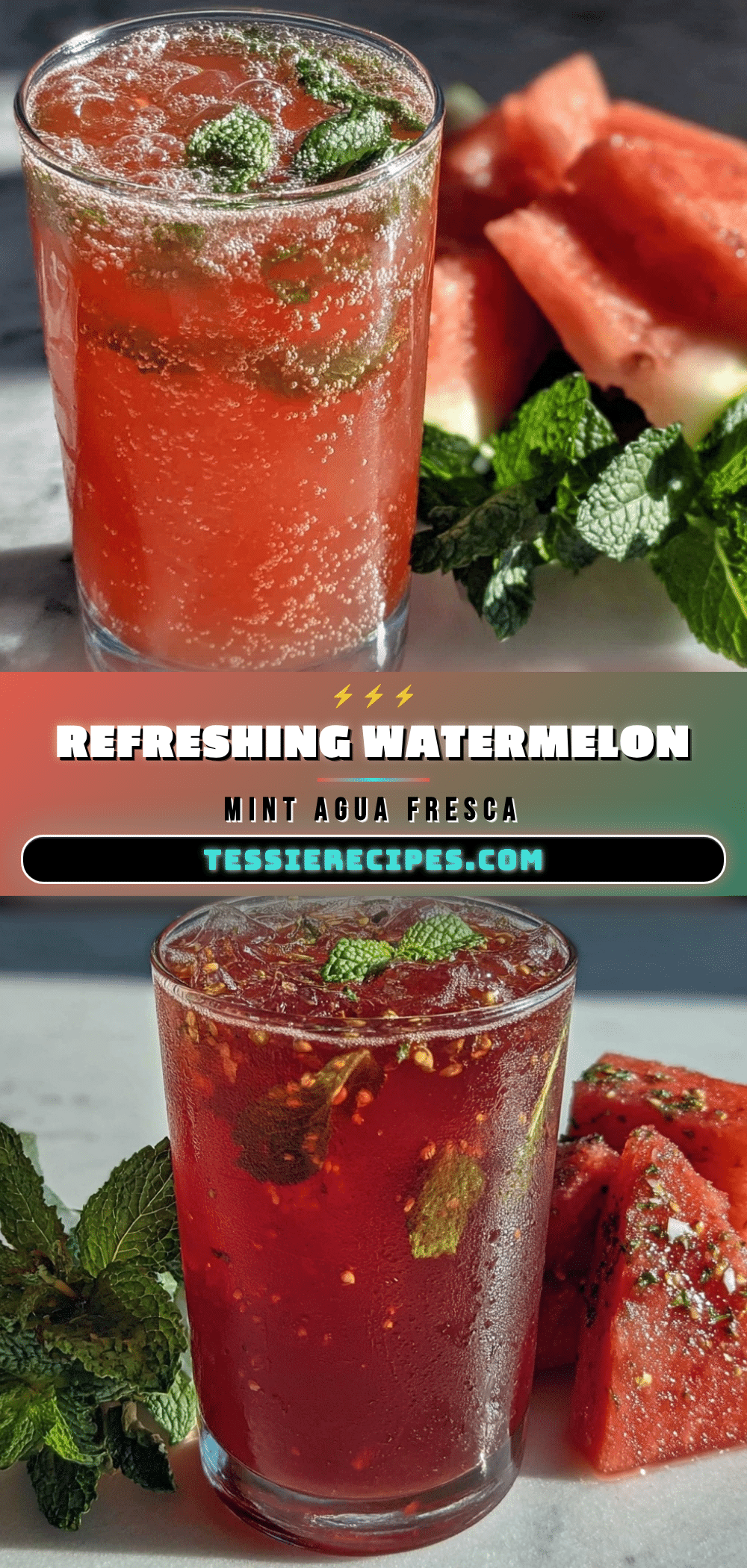fresh watermelon mint agua fresca recipe