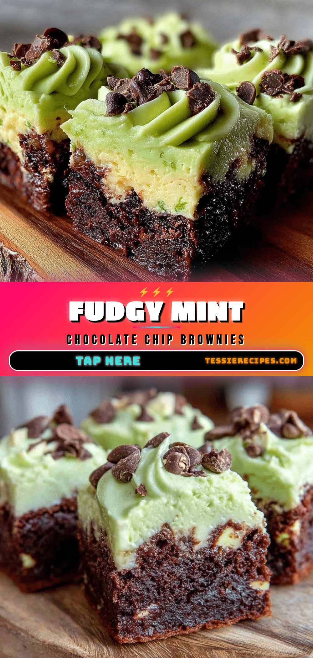 fudgy mint chocolate chip brownies recipe