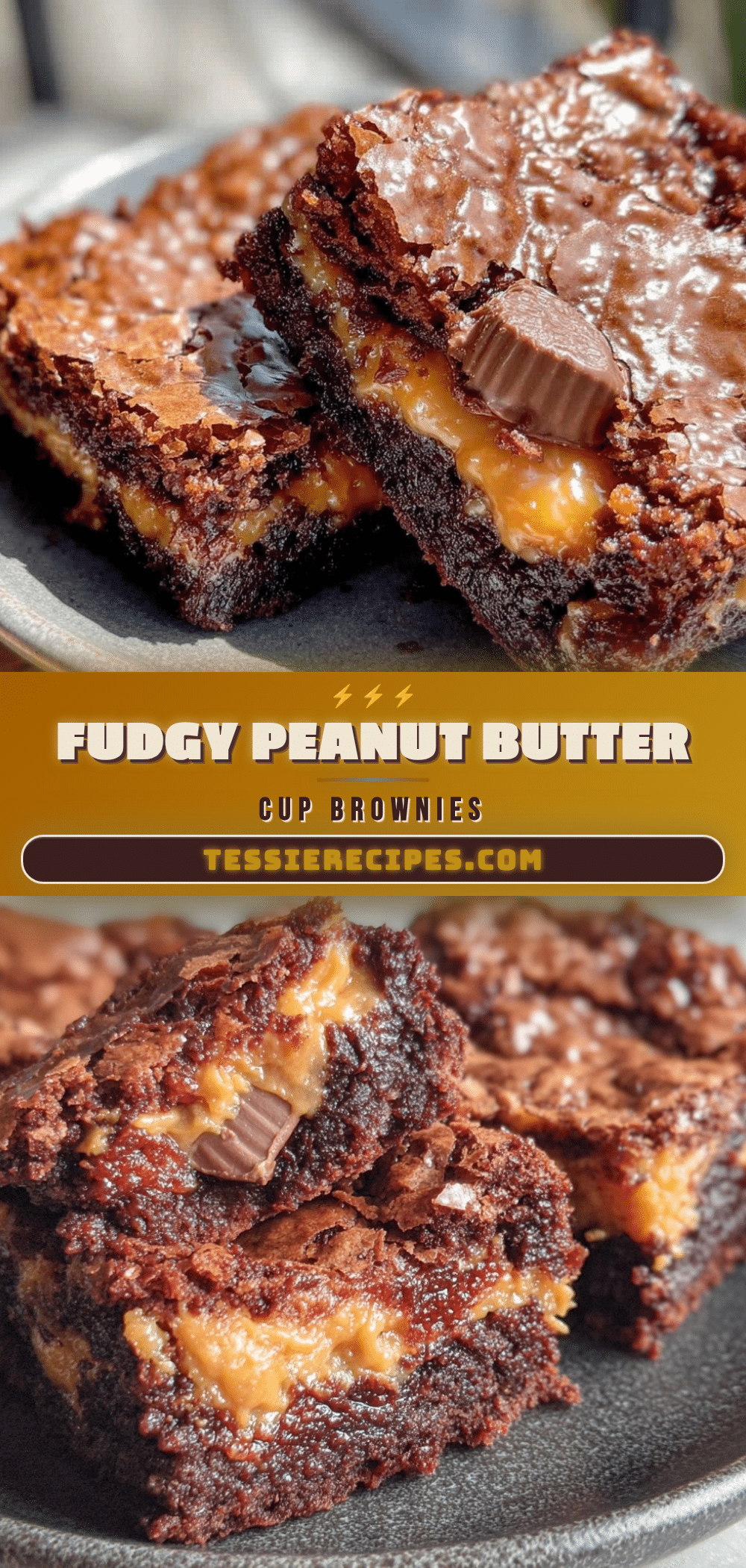 fudgy peanut butter cup brownies recipe