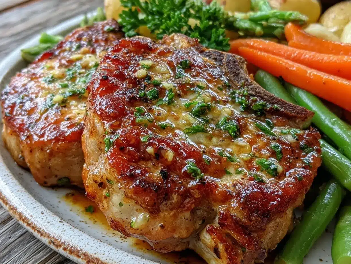 garlic butter pork chops preparation steps