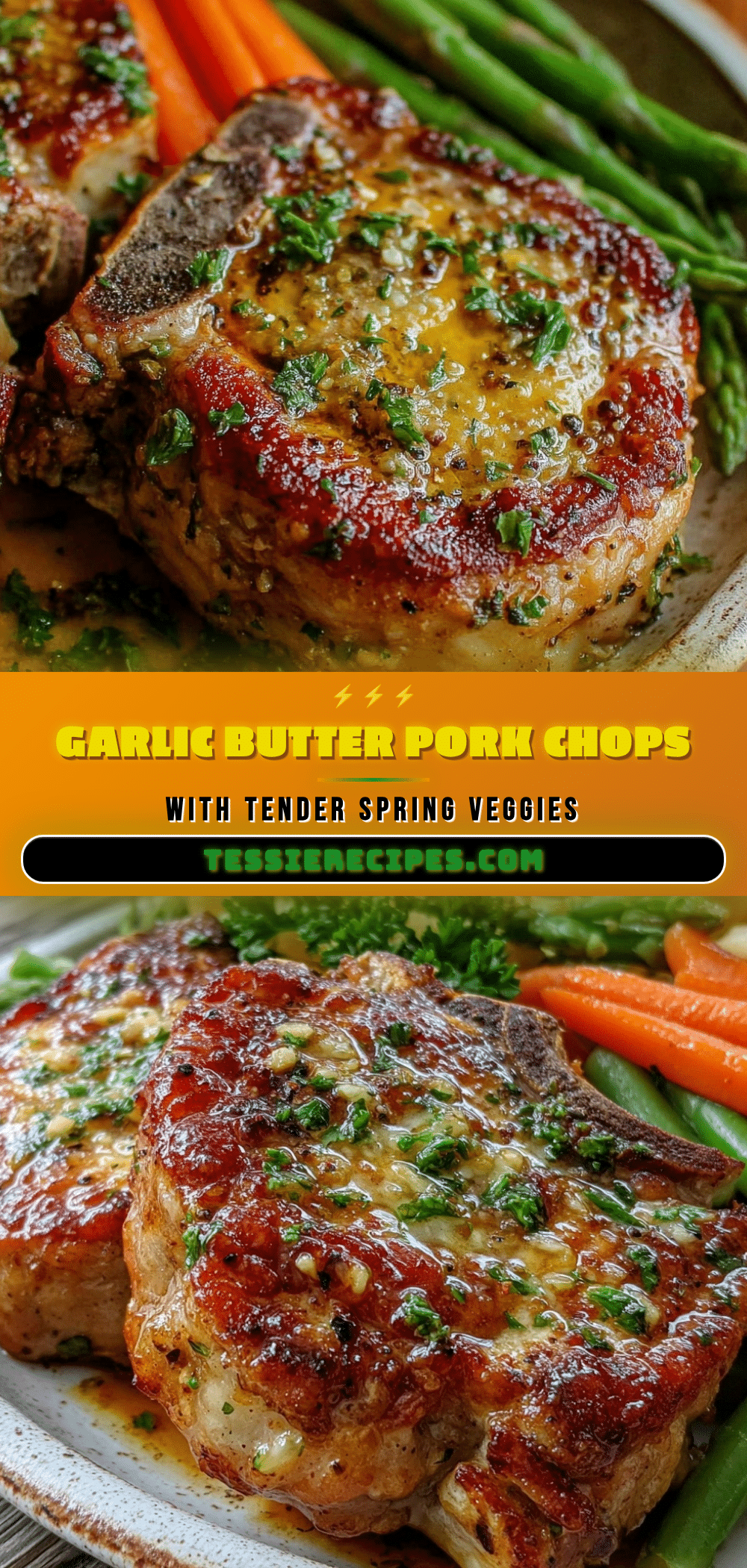 garlic butter pork chops recipe