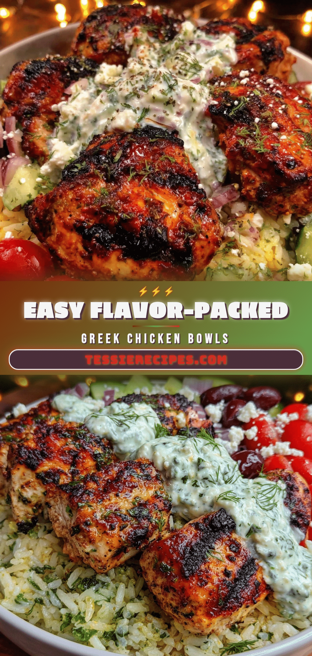 Greek Chicken Bowls recipe