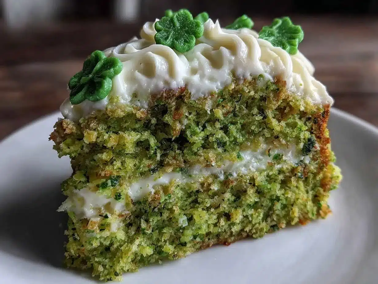 green velvet shamrock cake preparation steps