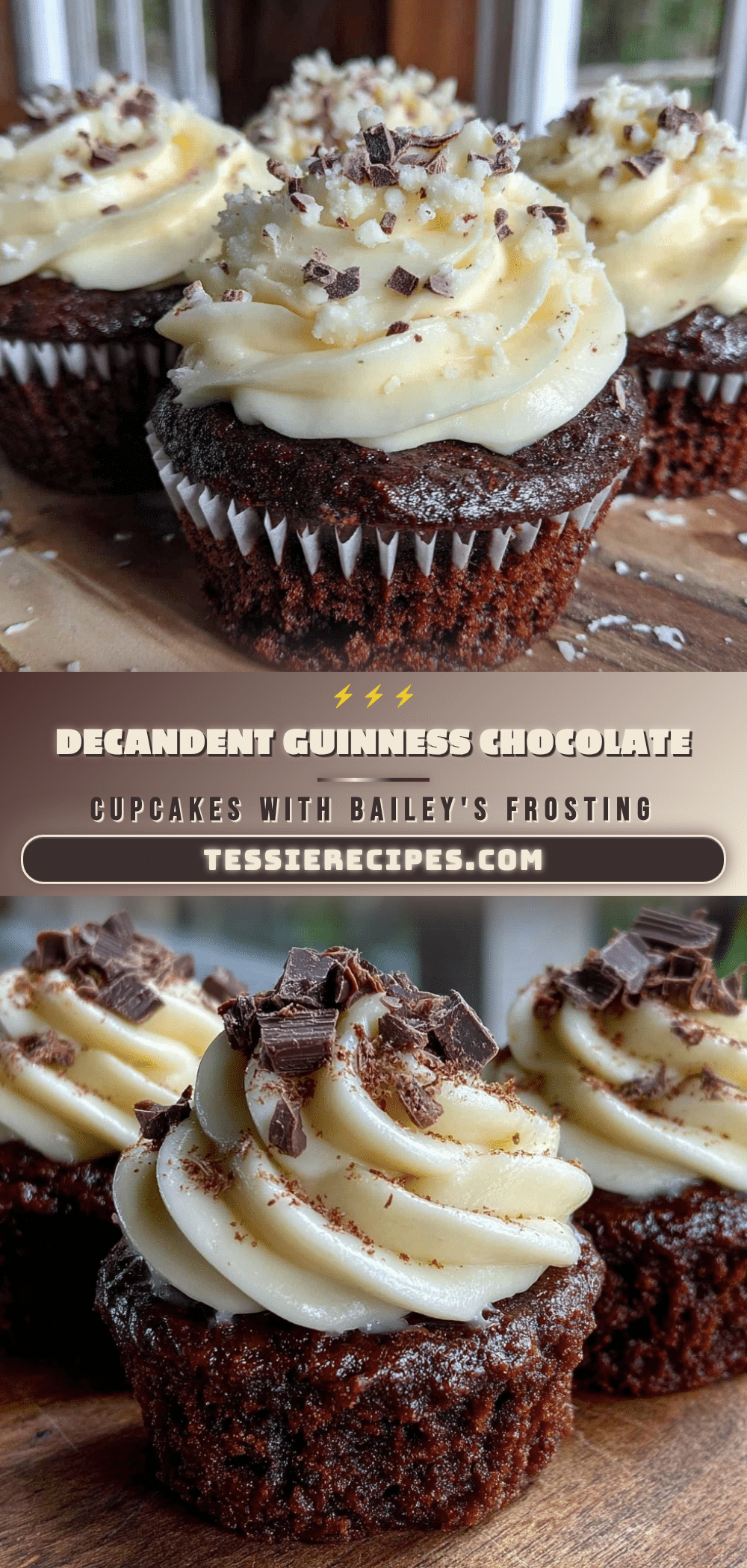 guinness chocolate cupcakes with baileys frosting recipe