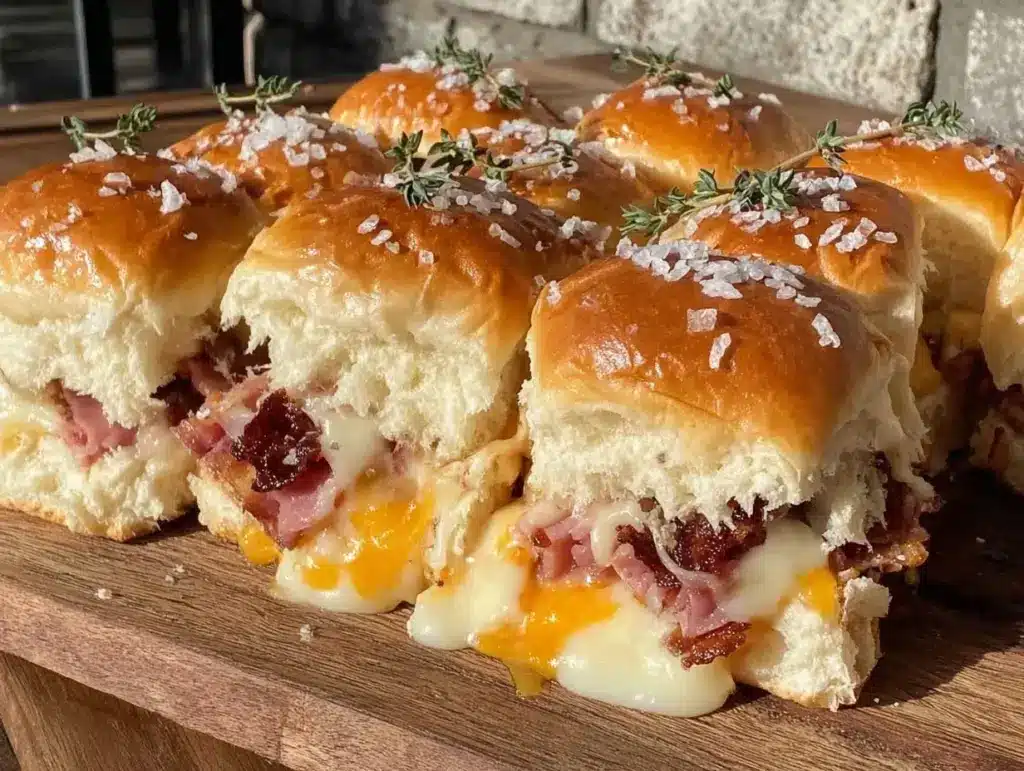 ham and cheese breakfast sliders - featured image