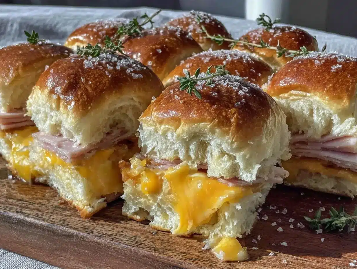 ham and cheese breakfast sliders preparation steps