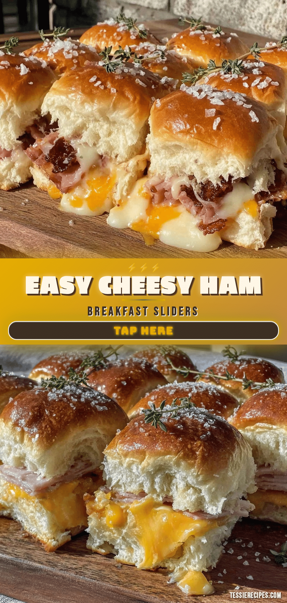 ham and cheese breakfast sliders recipe