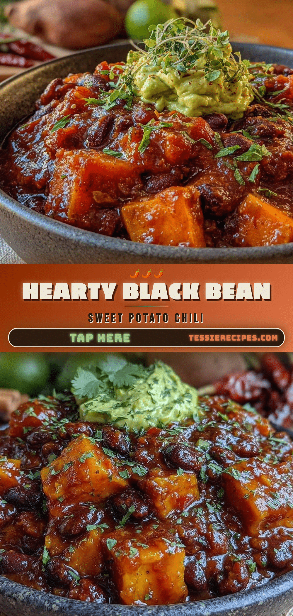 hearty black bean and sweet potato chili recipe