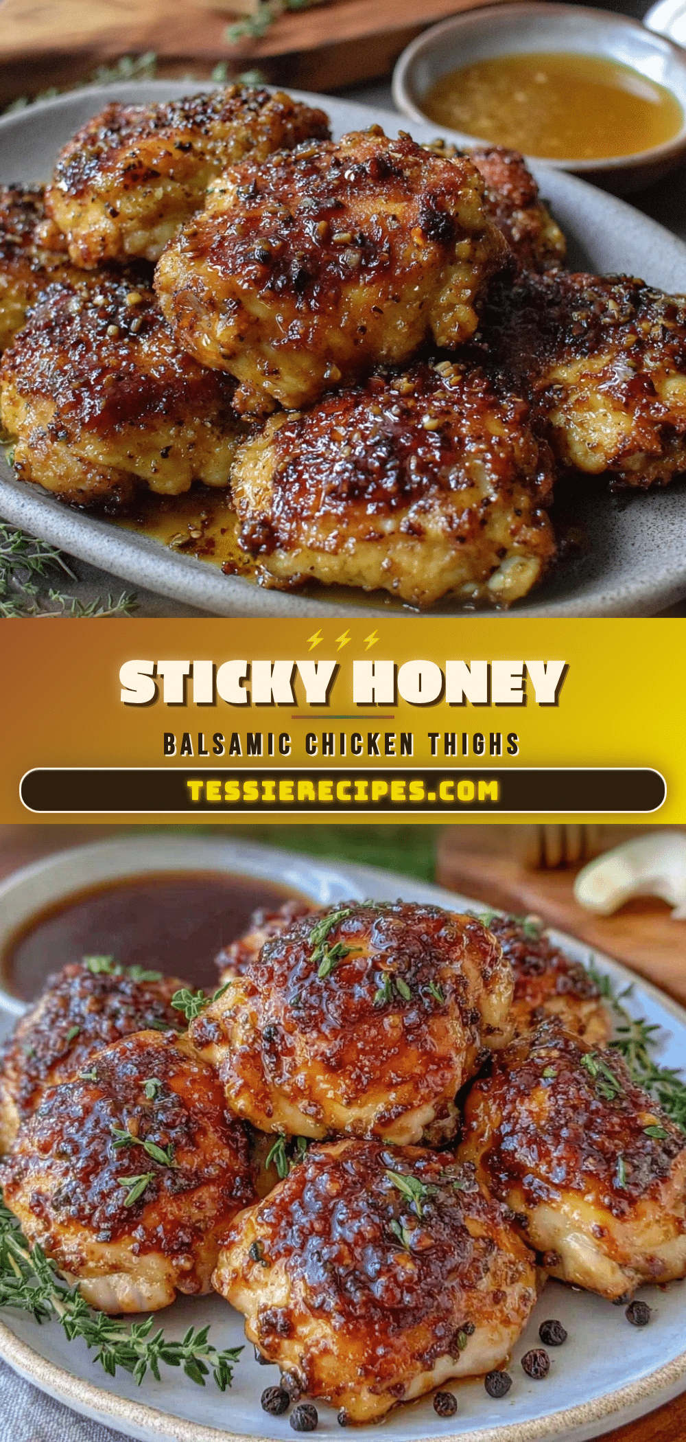 honey balsamic chicken thighs recipe