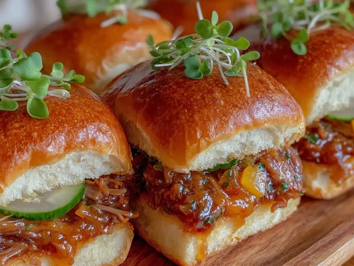 honey Dijon pulled ham sliders preparation steps