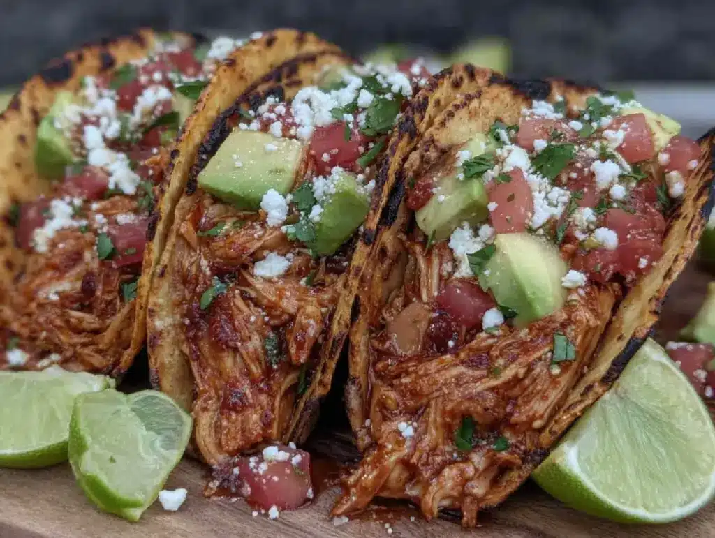 honey lime chicken tacos - featured image