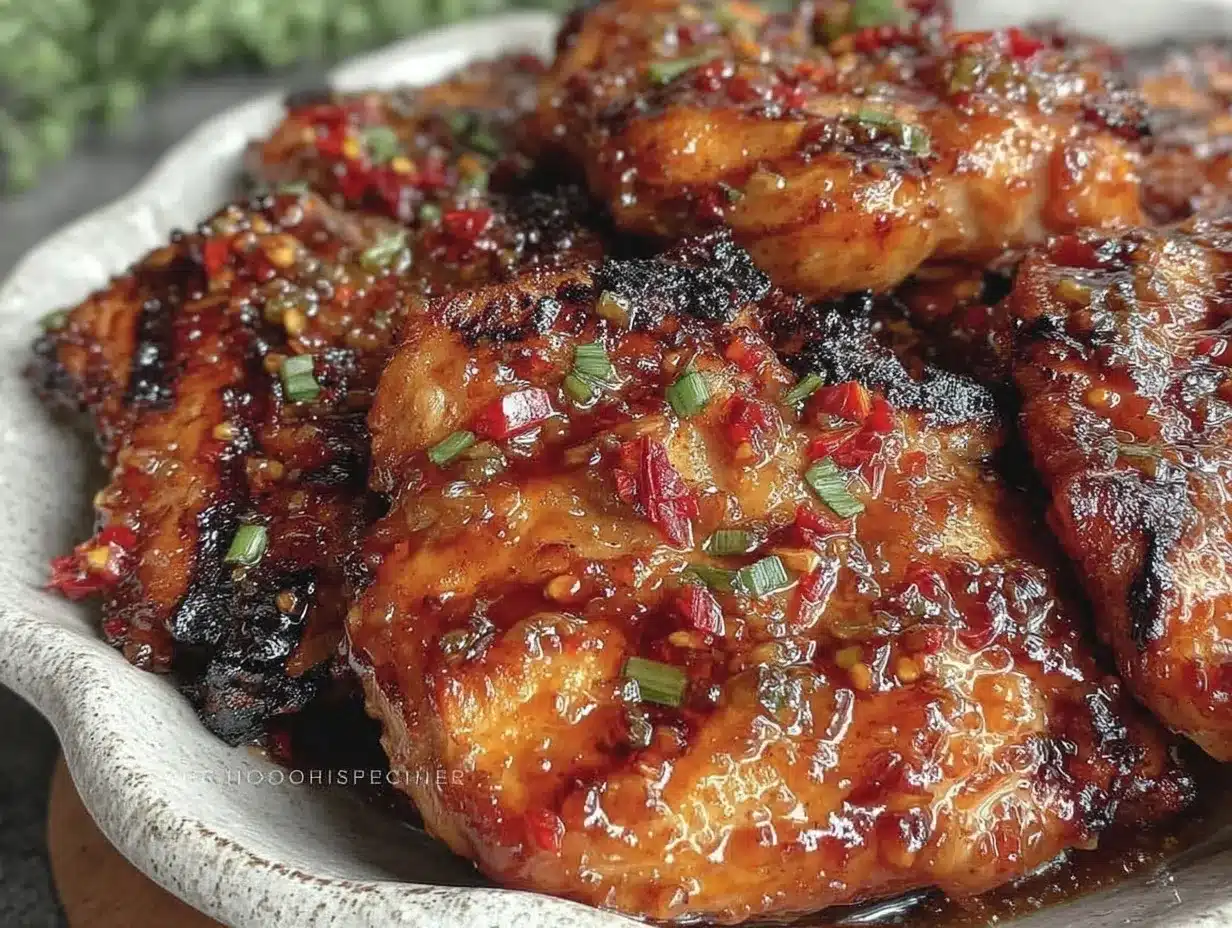 honey sriracha grilled chicken preparation steps