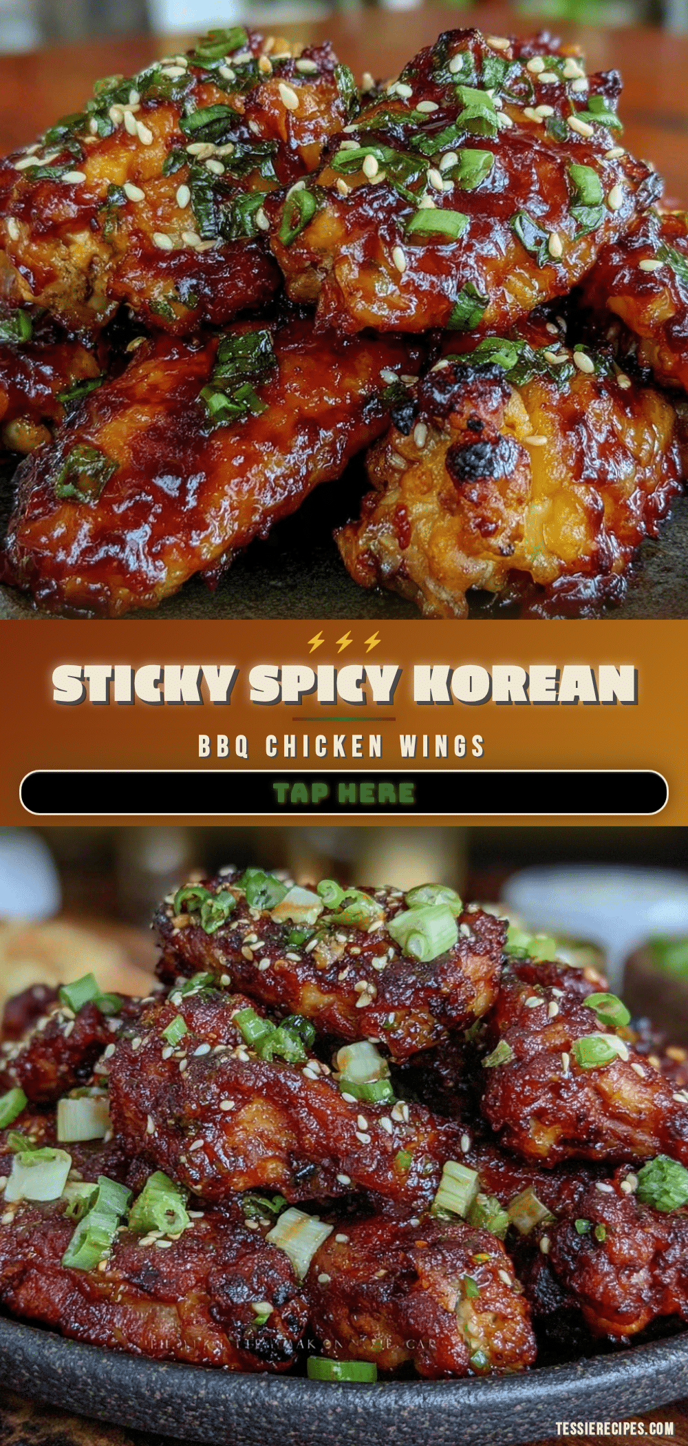 Korean BBQ chicken wings recipe