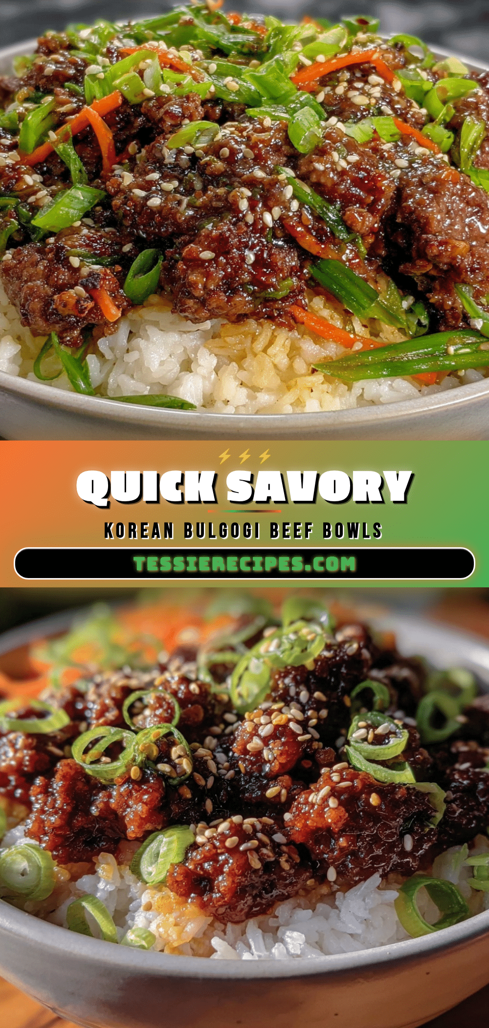 korean bulgogi ground beef rice bowls recipe