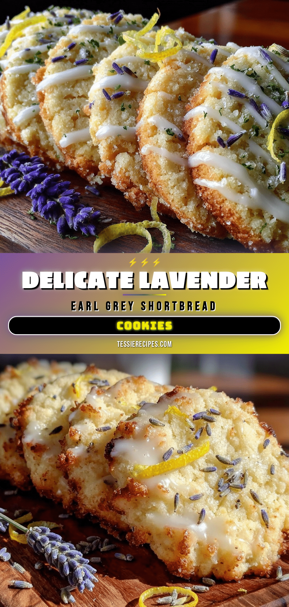 lavender earl grey shortbread cookies recipe
